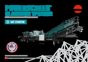 Urządzenia do recyklingu gruzu budowlanego Powerscreen Gladiator TP320SR