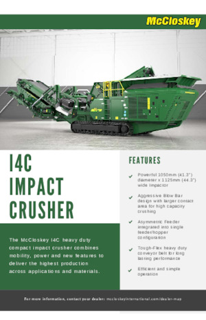 Urządzenia do recyklingu gruzu budowlanego McCloskey I4C