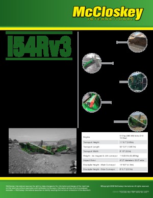 Urządzenia do recyklingu gruzu budowlanego McCloskey I54R V3