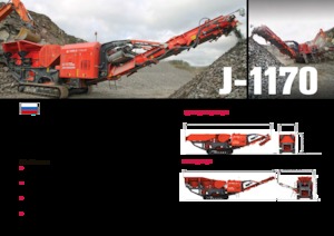 Urządzenia do recyklingu gruzu budowlanego Terex-Finlay J 1170