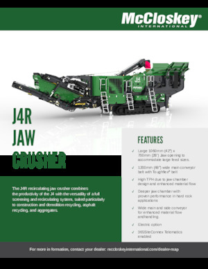 Urządzenia do recyklingu gruzu budowlanego McCloskey J4R