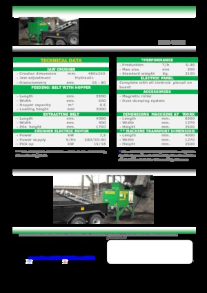 Urządzenia do recyklingu gruzu budowlanego Komplet LEM 4825