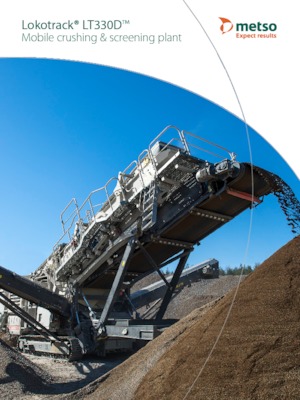 Urządzenia do recyklingu gruzu budowlanego Metso Lokotrack LT 330 D