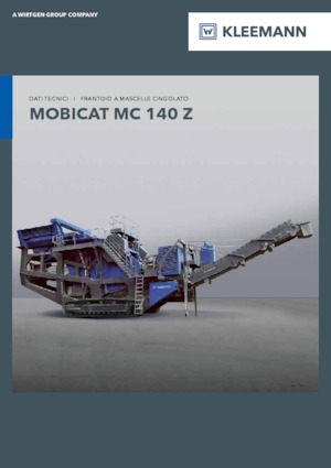 Urządzenia do recyklingu gruzu budowlanego Kleemann MC 140 Z