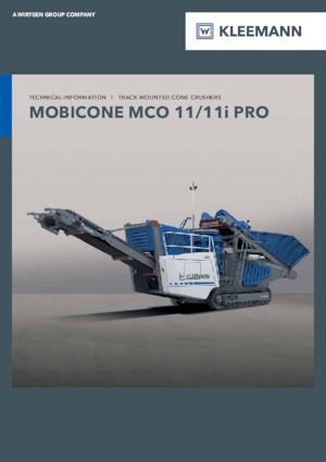 Urządzenia do recyklingu gruzu budowlanego Kleemann MCO 11i PRO