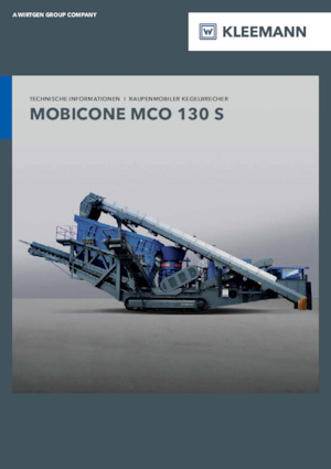 Urządzenia do recyklingu gruzu budowlanego Kleemann MCO 130 S PRO