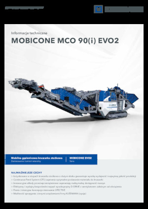 Urządzenia do recyklingu gruzu budowlanego Kleemann MCO 90 EVO2