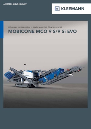 Urządzenia do recyklingu gruzu budowlanego Kleemann MCO 9 Si EVO