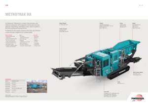 Urządzenia do recyklingu gruzu budowlanego Powerscreen METROTRAK HA