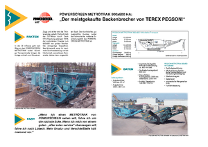 Urządzenia do recyklingu gruzu budowlanego Powerscreen Metrotrak
