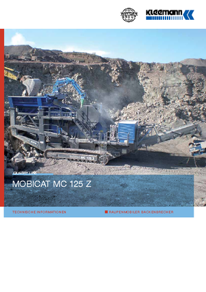 Urządzenia do recyklingu gruzu budowlanego Kleemann MC 125 Z