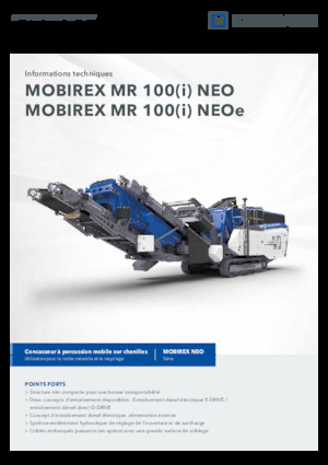 Urządzenia do recyklingu gruzu budowlanego Kleemann MR 100i NEO