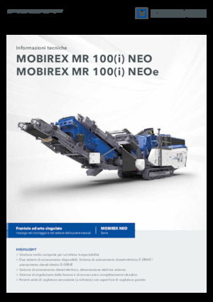 Urządzenia do recyklingu gruzu budowlanego Kleemann MR 100i NEO