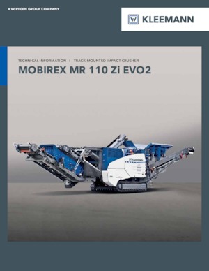 Urządzenia do recyklingu gruzu budowlanego Kleemann MR 110 Zi EVO2