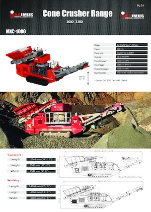 Urządzenia do recyklingu gruzu budowlanego Rubble Master MXC-1000