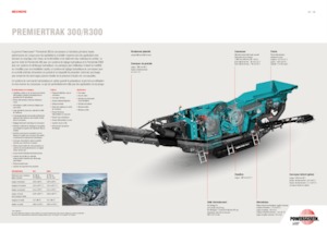 Urządzenia do recyklingu gruzu budowlanego Powerscreen PREMIERTRAK R300