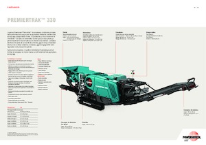 Urządzenia do recyklingu gruzu budowlanego Powerscreen Premiertrak 330