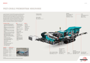Urządzenia do recyklingu gruzu budowlanego Powerscreen PREMIERTRAK R400X 