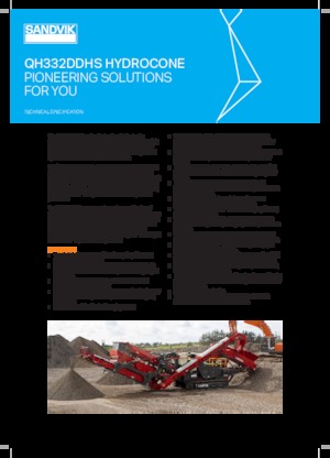 Urządzenia do recyklingu gruzu budowlanego Sandvik QH332 DDHS