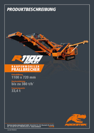 Urządzenia do recyklingu gruzu budowlanego Rockster R1100D