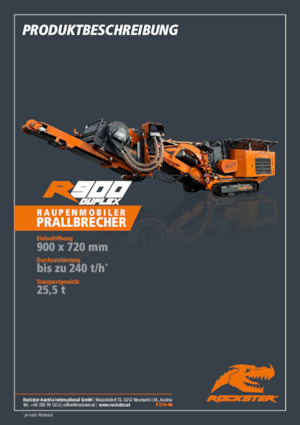 Urządzenia do recyklingu gruzu budowlanego Rockster R900D