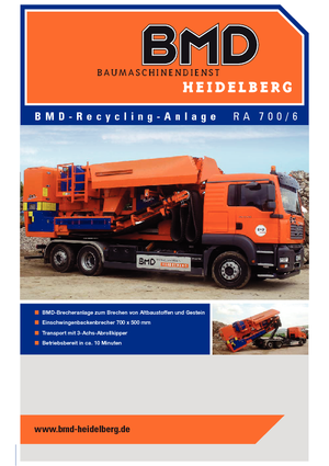 Urządzenia do recyklingu gruzu budowlanego BMD RA 700/6
