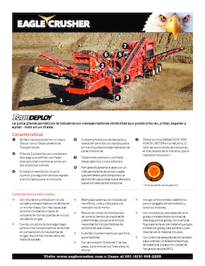 Urządzenia do recyklingu gruzu budowlanego Eagle Crusher Rapid-Deploy 