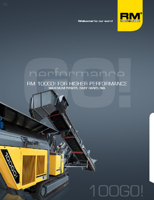 Urządzenia do recyklingu gruzu budowlanego Rubble Master RM 100GO!