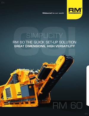 Urządzenia do recyklingu gruzu budowlanego Rubble Master RM 60