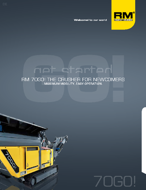 Urządzenia do recyklingu gruzu budowlanego Rubble Master RM 70 GO!