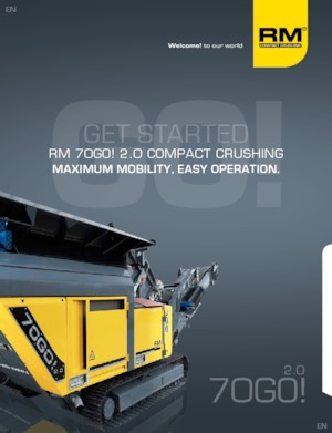 Urządzenia do recyklingu gruzu budowlanego Rubble Master RM 70GO! 2.0