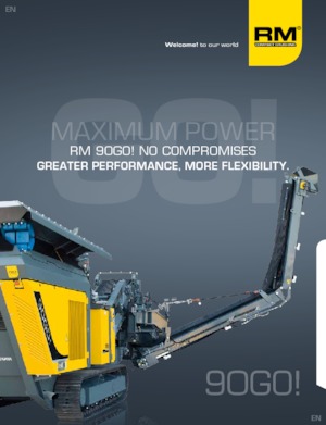 Urządzenia do recyklingu gruzu budowlanego Rubble Master RM 90GO!