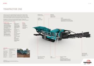 Urządzenia do recyklingu gruzu budowlanego Powerscreen Trakpactor 260