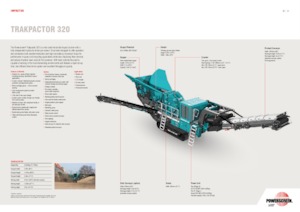 Urządzenia do recyklingu gruzu budowlanego Powerscreen Trakpactor 320