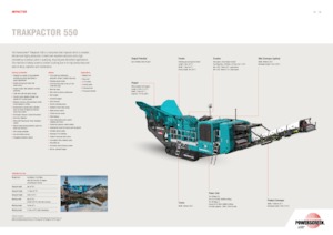 Urządzenia do recyklingu gruzu budowlanego Powerscreen Trakpactor 550
