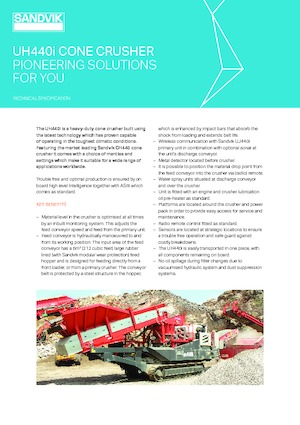 Urządzenia do recyklingu gruzu budowlanego Sandvik UH440i