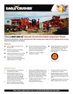 Urządzenia do recyklingu gruzu budowlanego Eagle Crusher UM-05