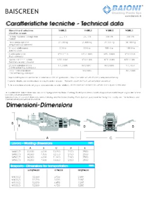 Urządzenia do recyklingu gruzu budowlanego Baioni W400/2