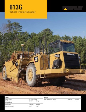 Zgarniarki Caterpillar 613G