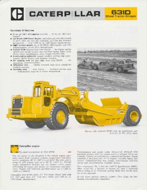 Zgarniarki Caterpillar 631D