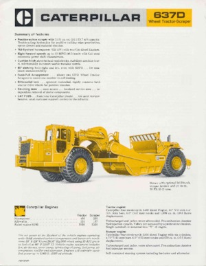 Zgarniarki Caterpillar 637D