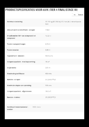 Zgarniarki Caterpillar 637K
