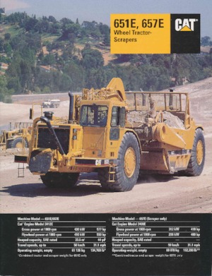 Zgarniarki Caterpillar 651E