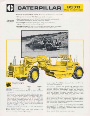 Zgarniarki Caterpillar 657B