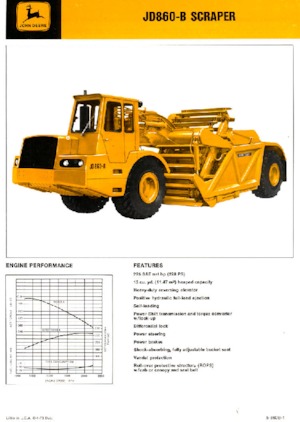 Zgarniarki John Deere Construction JD860-B