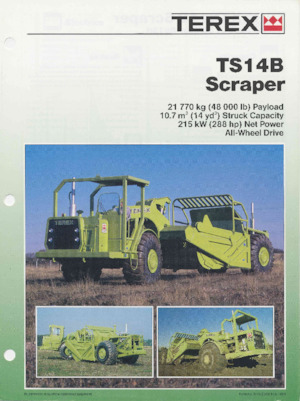 Zgarniarki Terex TS14B