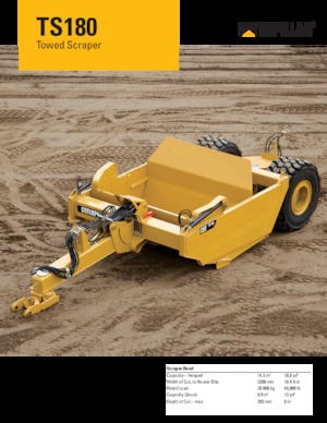 Zgarniarki Caterpillar TS180