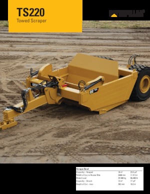 Zgarniarki Caterpillar TS220