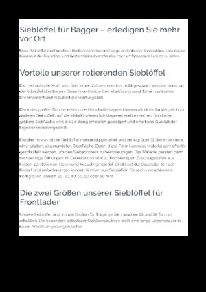 Łyżki przesiewowe Epiroc BS 2200