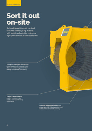 Łyżki przesiewowe Epiroc BS 1600